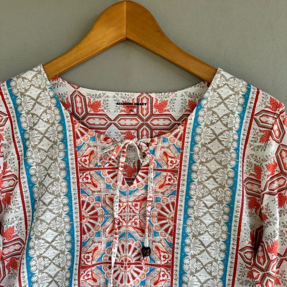 🎉5 for $45 🎉 Allison Daley Top Blouse Shirt Size PS - Picture 4 of 9